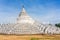 The white pagoda of Hsinbyume Mya Thein Dan pagoda Paya temple in Mingun near Mandalay