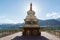 White Pagodas with Blue Sky.