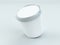 White paper canister with silver lid for ice cream and yogurt mockup