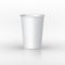 White Paper Coffee Cup isolated. Cardboard vector cup container for tea or coffee