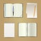 White paper memo pad set