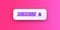 White paper subscribes button with ring bell isolated on stylish pink background. Subscribe banner template with white