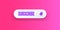 White paper subscribes button with ring bell isolated on stylish pink background. Subscribe banner template with white
