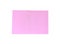 A white paperclip with blank pink notepaper. Pink sheet for your message or adding more text. Memo note with paper clip