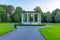 White pavilion at Queens park in Invercargill, New Zealand