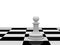 White pawn on chessboard