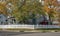 White Picket Fence in Fall