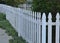 White Picket Fence Leading Lines Angles Layers