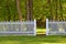 White Picket Fence in Park