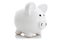 White piggy bank