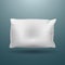 White pillow illustration, bedding vector design