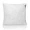 White pillow with a small relief pattern isolated on a white background