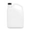 White Plastic Blank Container Canister with Blank Space for Your