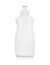 White plastic bottle for liquid laundry detergent or cleaning ag