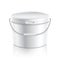 White plastic bucket for paint or food vector