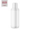 White plastic cosmetic bottle template.