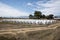 White plastic covered bales on a farm