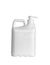 White plastic jerry can is isolated