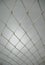 White Plastic Nylon Net From Rope on White Background. Polypropylene Twisted Rope Net