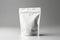 White Plastic Ziplock Food Bag Mockup on White Background, generative AI