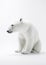 White Polar Bear. Minimalistic Elegance of Arctic Majesty. Generative AI