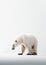 White Polar Bear. Minimalistic Elegance of Arctic Majesty. Generative AI