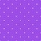 White polka dot repeat pattern on the bright purple background, abstract geometrical simple image illustration