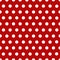 White polka dots with red