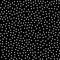 White polka dots seamless pattern on black.