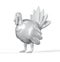 White polygonal turkey