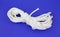 White polypropylene rope