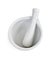 White porcelain mortar and pestle