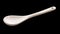 White porcelain spoon.