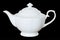 White porcelain teapot to brew tea or fragrant, healing herbs.