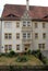 White porch in the city of Augsburg in Bavaria (Germany)