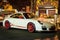 White Porsche 911 GT3 RS on hotel parking lot