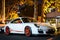 White Porsche 911 GT3 RS on hotel parking lot