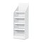 White POS POI Cardboard Blank Empty Displays With Shelves Products