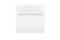White postal envelope close up in isolation on  white background