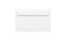 White postal envelope close up in isolation on  white background