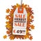 White Price Sticker Herbst Angebot