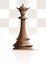 White Queen. Chess concept design. Vector icon