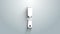 White Rasp metal file icon isolated on grey background. Rasp for working with wood and metal. Tool for workbench