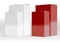 White And Red 3D Blank Package Open Box Set