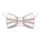 White red dot bowtie icon, realistic style