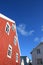 White and red houses of Henningsvaer