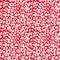 White on red leopard print seamless repeat pattern background