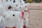 white reindeer doll for Christmas decoration