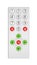 White remote control. White remote control for tv on a white background.