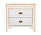 White retro chest of drawers isolated